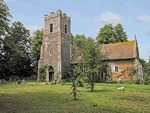 Rishangles Old Church in Rishangles, Suffolk, East England