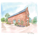 The Long Barn in Kingsley Holt, Staffordshire, Central England
