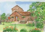 Clematis Cottage in Anderby, Lincolnshire, East England