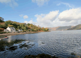 Lochside House in Letterfearn, Ross-shire, Highlands Scotland